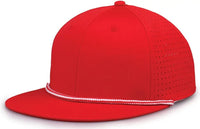 The Game GB519 Perforated GameChanger with Rope Cap - Red - Red / OSFM