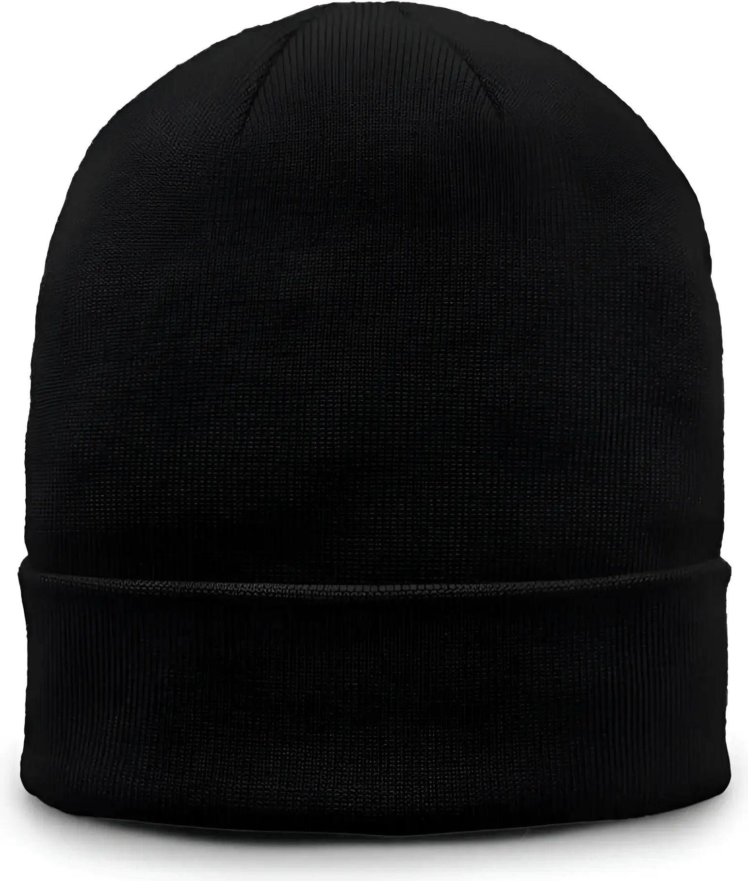 The Game GB521 Fine Guage Roll Up Cuffed Beanie - Black - Black / OSFM
