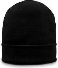The Game GB521 Fine Guage Roll Up Cuffed Beanie - Black - Black / OSFM