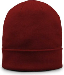 The Game GB521 Fine Guage Roll Up Cuffed Beanie - Cardinal - Cardinal / OSFM