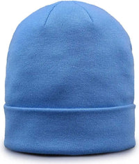 The Game GB521 Fine Guage Roll Up Cuffed Beanie - Columbia Blue - Columbia Blue / OSFM