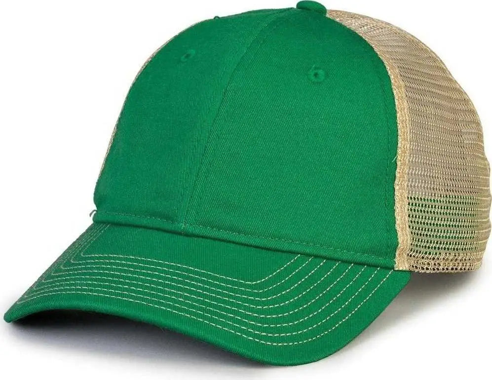 The Game GB880 Soft Trucker Cap - Kelly - Kelly Sand / One Size Fits Most