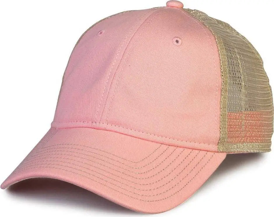 The Game GB880 Soft Trucker Cap - Pink - Pink Sand / One Size Fits Most