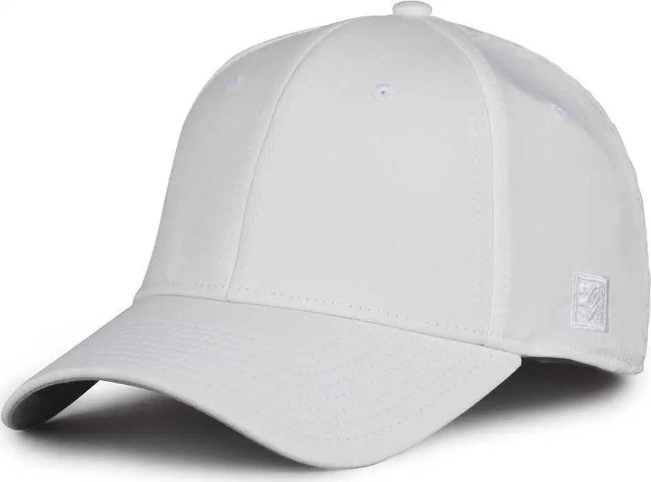 The Game GB903 Precurved Gamechanger Cap - White - White / 6 1/2’’ - 6 3/4’’