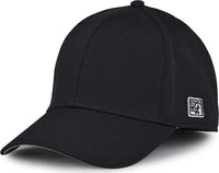 The Game GB904 Precurved Perforated Gamechanger Cap - Black - Black / 6 1/2’’ - 6 3/4’’