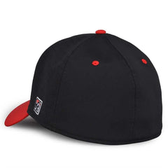 The Game GB904 Precurved Perforated Gamechanger Cap - Black Red