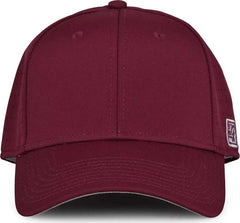 The Game GB904 Precurved Perforated Gamechanger Cap - Dark Maroon - Maroon / 6 1/2’’ - 6 3/4’’