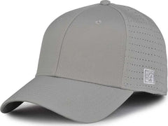 The Game GB904 Precurved Perforated Gamechanger Cap - Gray - Gray / 6 1/2’’ - 6 3/4’’