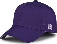 The Game GB904 Precurved Perforated Gamechanger Cap - Purple - Purple / 6 1/2’’ - 6 3/4’’