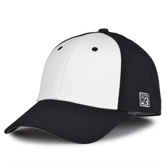 The Game GB904 Precurved Perforated Gamechanger Cap - White Black
