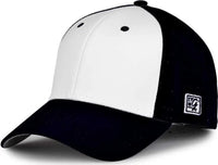 The Game GB904 Precurved Perforated Gamechanger Cap - White Black - White Black / 6 1/2’’ - 6 3/4’’