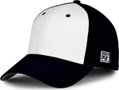 The Game GB904 Precurved Perforated Gamechanger Cap - White Black - White Black / 6 1/2’’ - 6 3/4’’