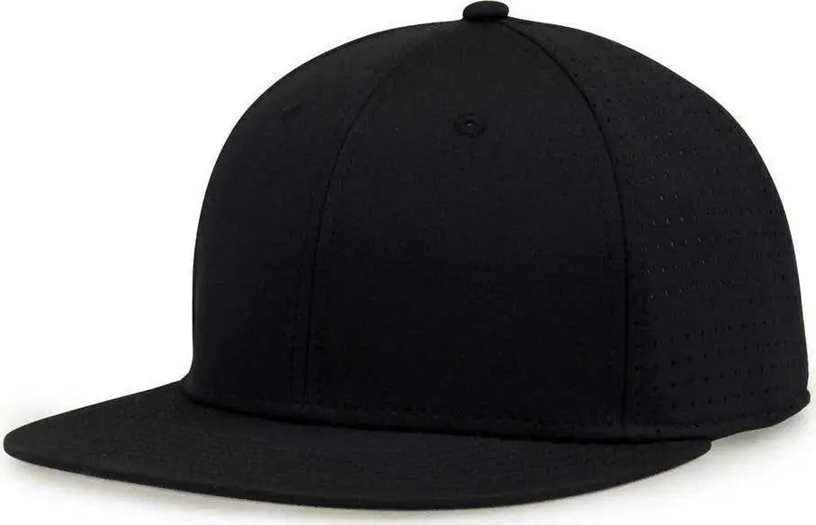 The Game GB906 Perforated GameChanger Snapback Cap - Black - Black / One Size Fits Most
