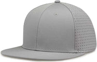 The Game GB906 Perforated GameChanger Snapback Cap - Grey - Gray / One Size Fits Most