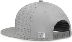 The Game GB906 Perforated GameChanger Snapback Cap - Grey - Gray / One Size Fits Most