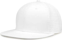 The Game GB906 Perforated GameChanger Snapback Cap - White - White / One Size Fits Most
