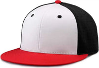 The Game GB906 Perforated GameChanger Snapback Cap - White Black Red - White Black / One Size Fits Most