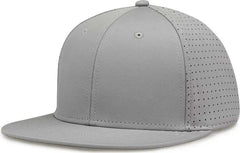 The Game GB906Y Youth Perforated GameChanger Snapback Cap - Gray - Gray / Youth One Size Fits Most
