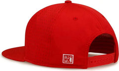 The Game GB906Y Youth Perforated GameChanger Snapback Cap - Red - Red / Youth One Size Fits Most