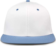 The Game GB997 Pro Shape GameChanger Cap - White Columbia Blue