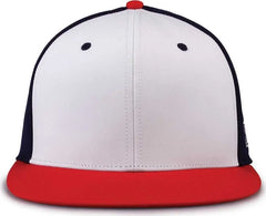 The Game GB997 Pro Shape GameChanger Cap - White Navy Red