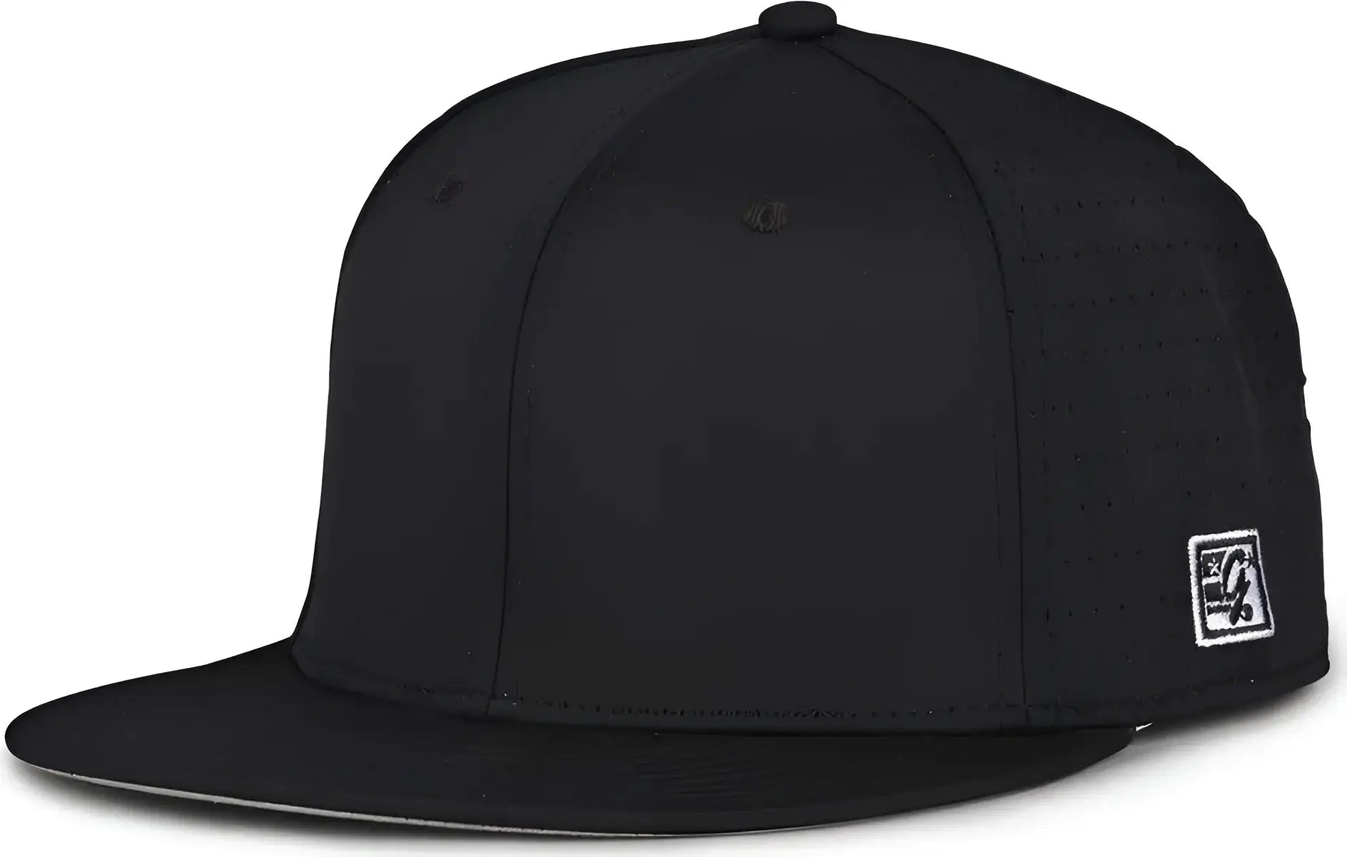 The Game GB998 Perforated GameChanger Cap - Black - Black / 6 1/2’’ - 6 3/4’’