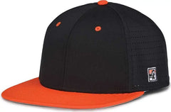 The Game GB998 Perforated GameChanger Cap - Black Orange - Black Orange / 6 1/2’’ - 6 3/4’’