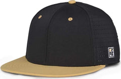 The Game GB998 Perforated GameChanger Cap - Black Vegas Gold - Vegas Gold Black / 6 1/2’’ - 6 3/4’’