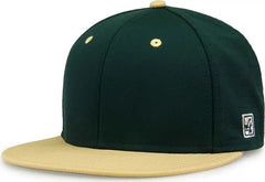 The Game GB998 Perforated GameChanger Cap - Dark Green Vegas Gold - Forest Vegas Gold / 6 1/2’’ - 6 3/4’’