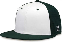 The Game GB998 Perforated GameChanger Cap - Dark Green White - Forest White / 6 1/2’’ - 6 3/4’’