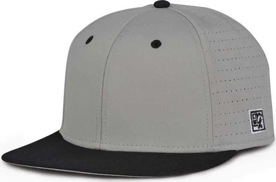 The Game GB998 Perforated GameChanger Cap - Gray Black - Gray Black / 6 1/2’’ - 6 3/4’’