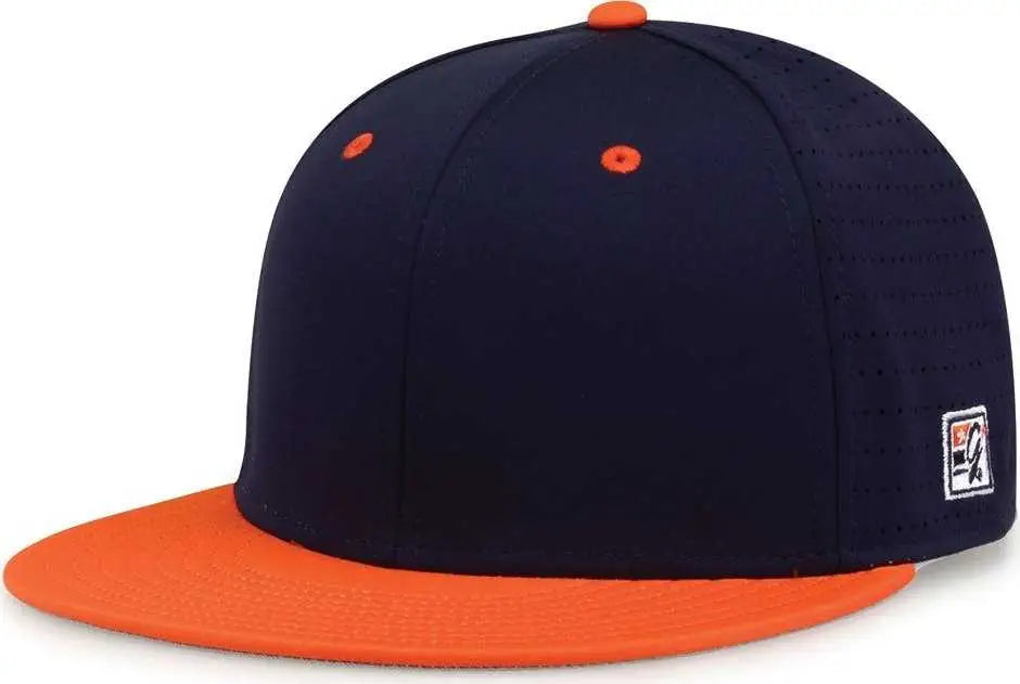 The Game GB998 Perforated GameChanger Cap - Navy Orange - Navy Orange / 6 1/2’’ - 6 3/4’’