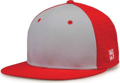 The Game GB998 Perforated GameChanger Cap - Red Gray - Red Gray / 6 1/2’’ - 6 3/4’’