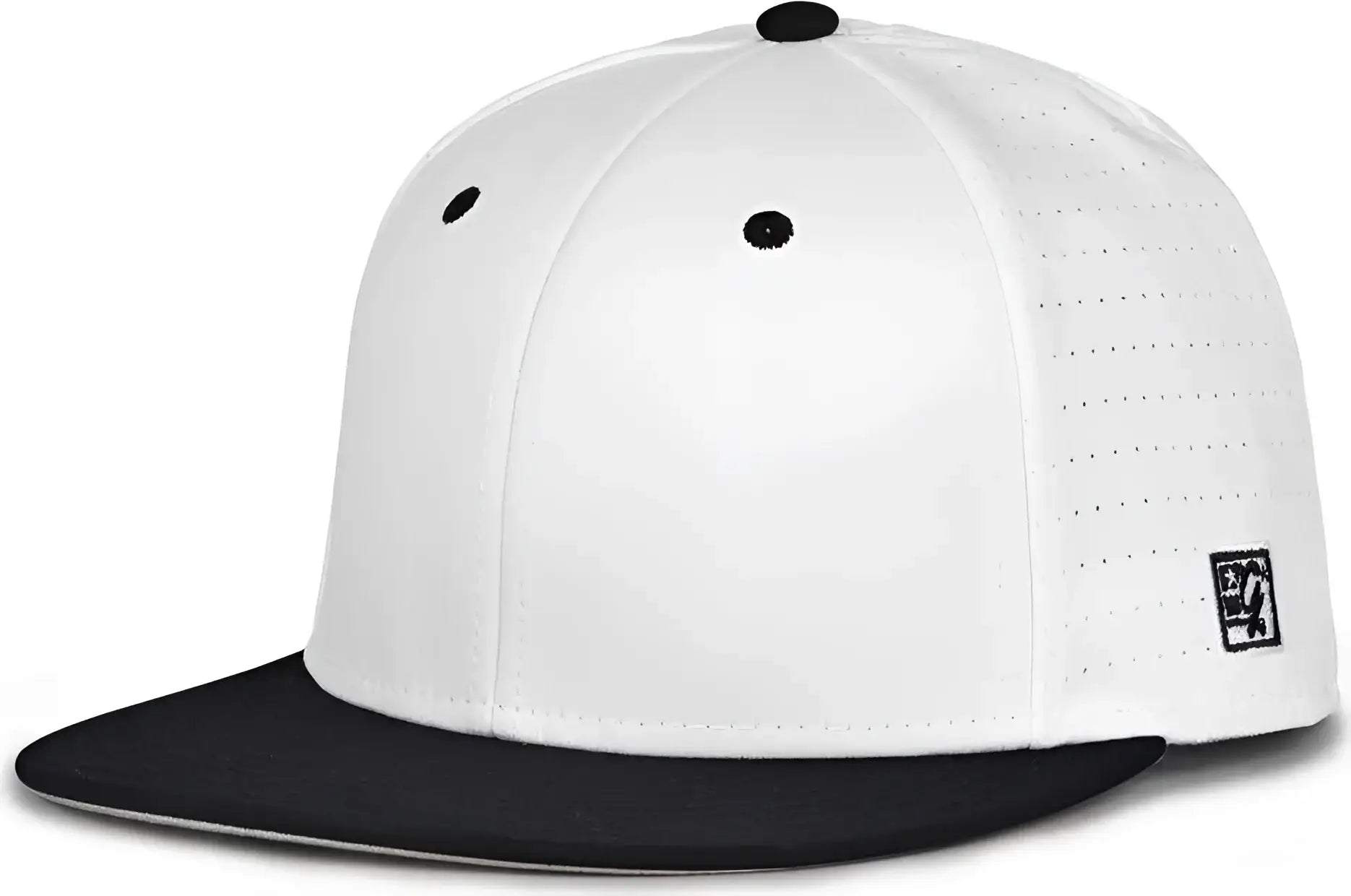 The Game GB998 Perforated GameChanger Cap - White Black - White Black / 6 1/2’’ - 6 3/4’’