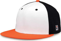 The Game GB998 Perforated GameChanger Cap - White Black Orange - White Orange / 6 1/2’’ - 6 3/4’’