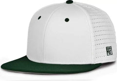 The Game GB998 Perforated GameChanger Cap - White Dark Green - White Forest / 6 1/2’’ - 6 3/4’’