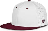 The Game GB998 Perforated GameChanger Cap - White Dark Maroon - White Maroon / 6 1/2’’ - 6 3/4’’
