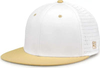 The Game GB998 Perforated GameChanger Cap - White Vegas Gold - White Vegas Gold / 6 1/2’’ - 6 3/4’’