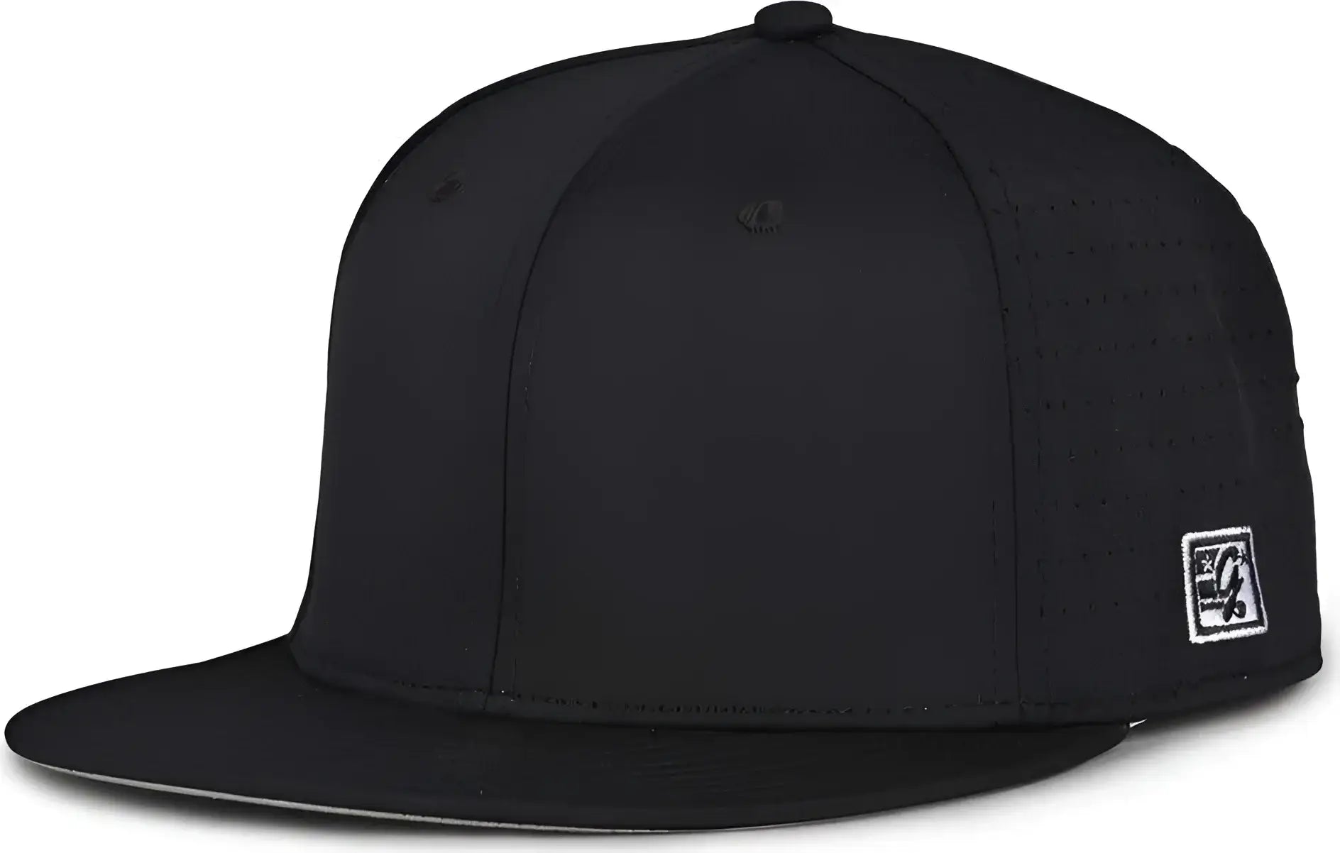The Game GB999 Low Pro Perforated GameChanger Cap - Black - Black / 6 1/2’’ - 6 3/4’’