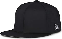 The Game GB999 Low Pro Perforated GameChanger Cap - Black - Black / 6 1/2’’ - 6 3/4’’