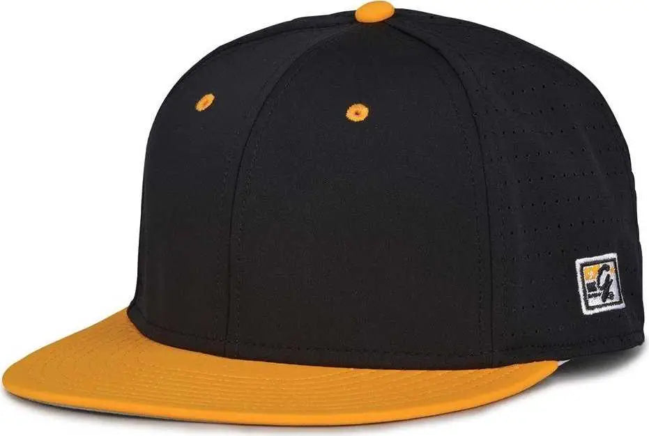 The Game GB999 Low Pro Perforated GameChanger Cap - Black Athletic Gold - Black Gold / 6 1/2’’ - 6 3/4’’
