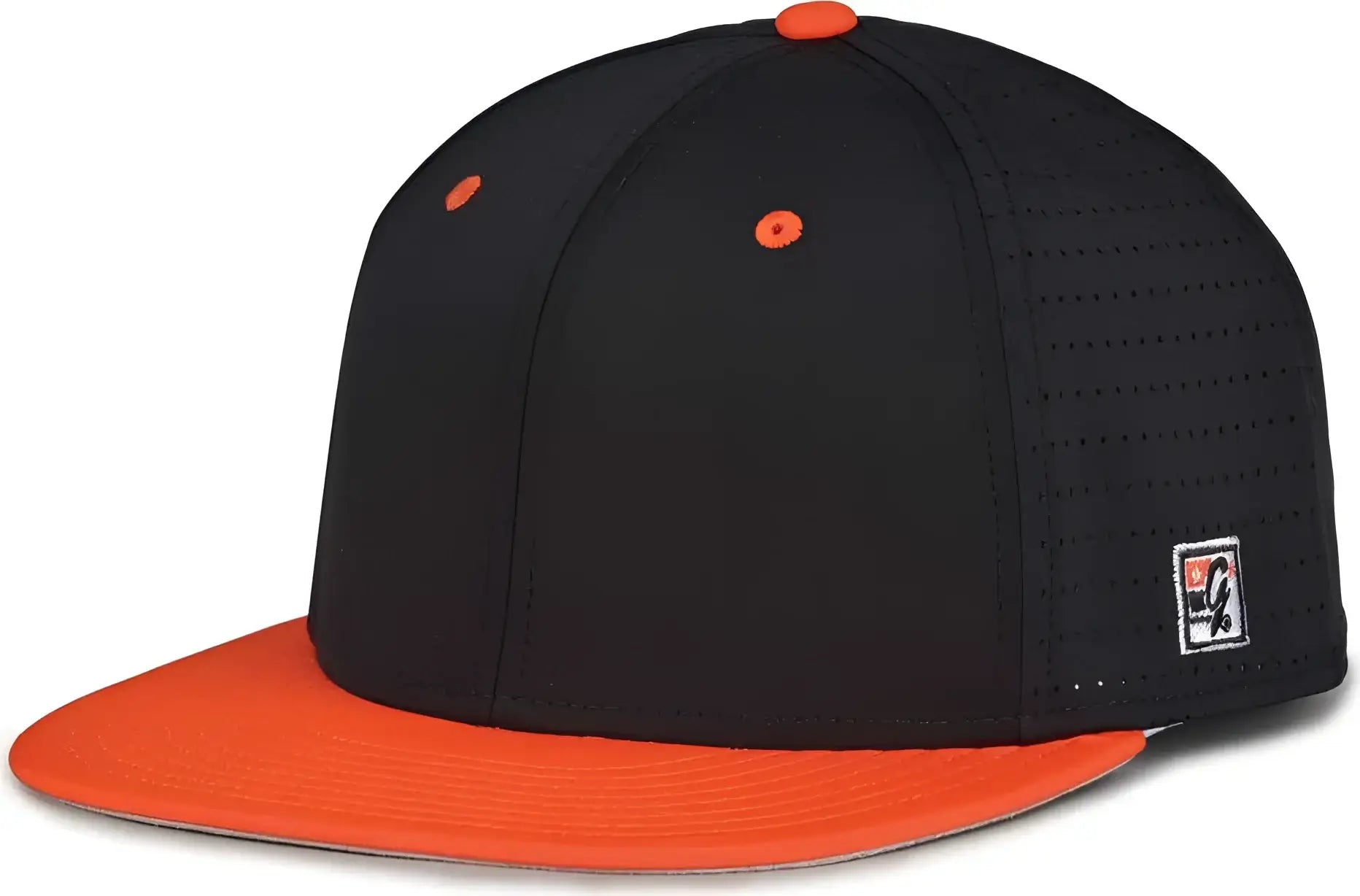 The Game GB999 Low Pro Perforated GameChanger Cap - Black Orange - Black Orange / 6 1/2’’ - 6 3/4’’