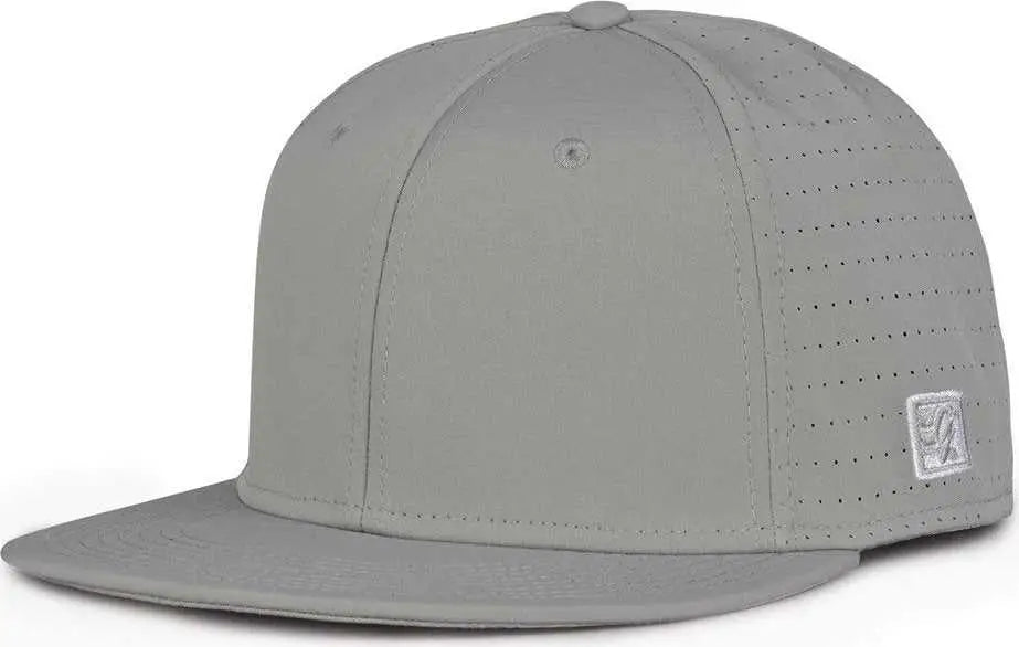 The Game GB999 Low Pro Perforated GameChanger Cap - Gray - Gray / 6 1/2’’ - 6 3/4’’
