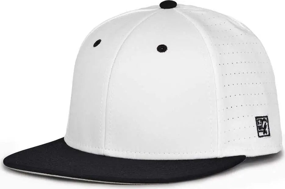 The Game GB999 Low Pro Perforated GameChanger Cap - White Black - White Black / 6 1/2’’ - 6 3/4’’