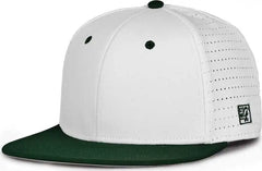 The Game GB999 Low Pro Perforated GameChanger Cap - White Dark Green - White Forest / 6 1/2’’ - 6 3/4’’
