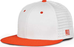 The Game GB999 Low Pro Perforated GameChanger Cap - White Orange - White Orange / 6 1/2’’ - 6 3/4’’