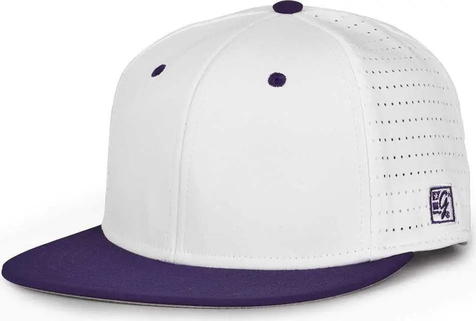 The Game GB999 Low Pro Perforated GameChanger Cap - White Purple - White Purple / 6 1/2’’ - 6 3/4’’