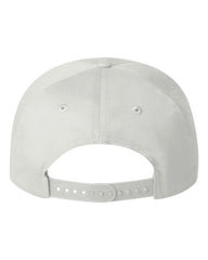 Valucap 8869 Five-Panel Twill Cap - White Black - White Black / One Size Fits Most