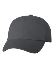 Valucap VC300A Bio-Washed Classic Dad Cap - Charcoal - Charcoal / One Size Fits Most