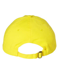 Valucap VC300A Bio-Washed Classic Dad Cap - Neon Yellow - Neon Yellow / One Size Fits Most